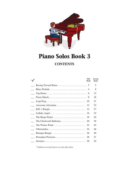 Piano Solos – Book 3 image number null