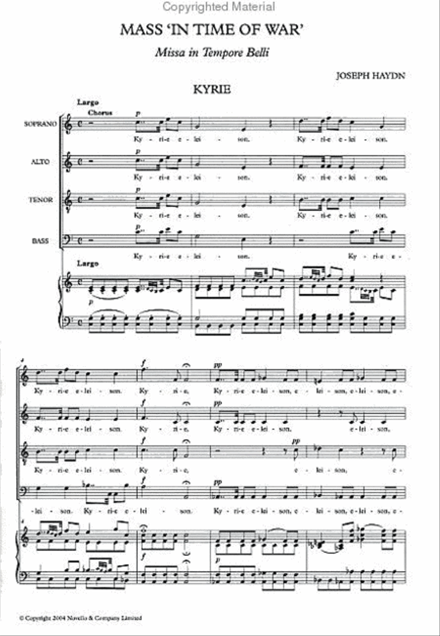Mass in Time of War Choir scores gallery preview page 2