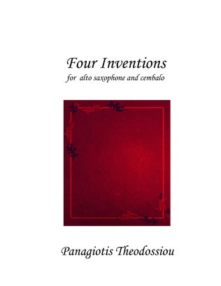 "Four Inventions" for alto saxophone and cembalo