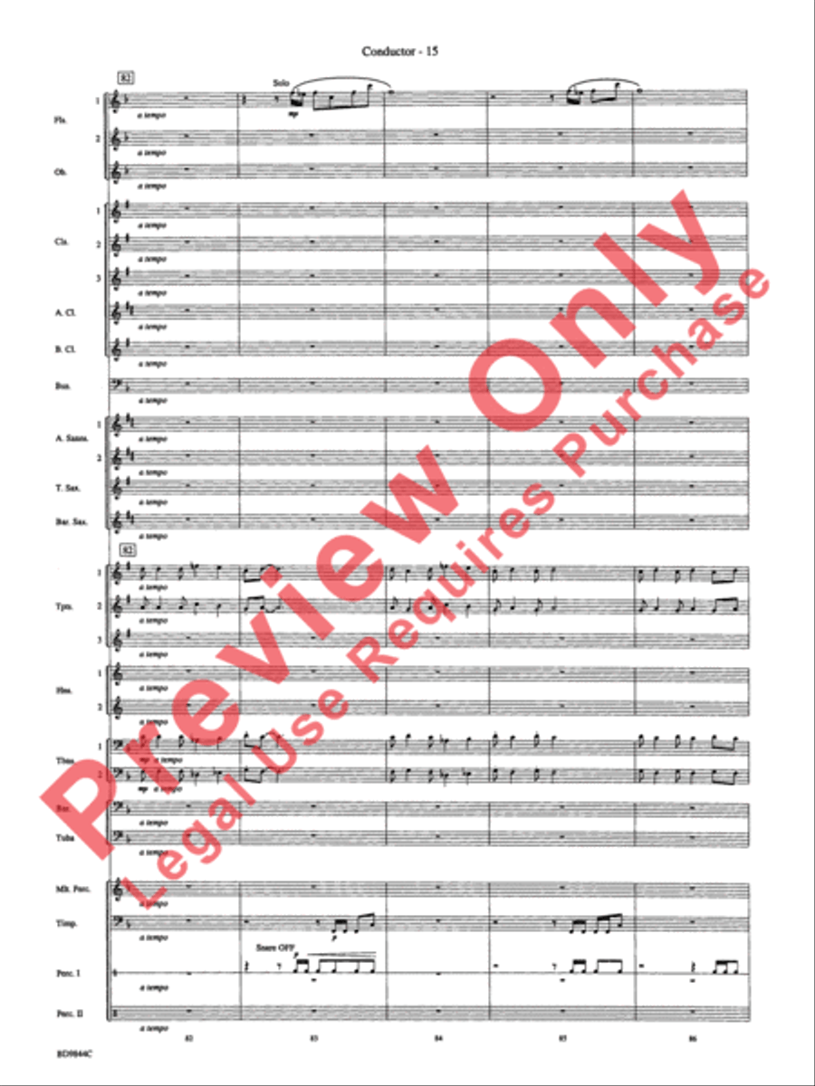Alliance Alliance Concert Band scores gallery preview page 18