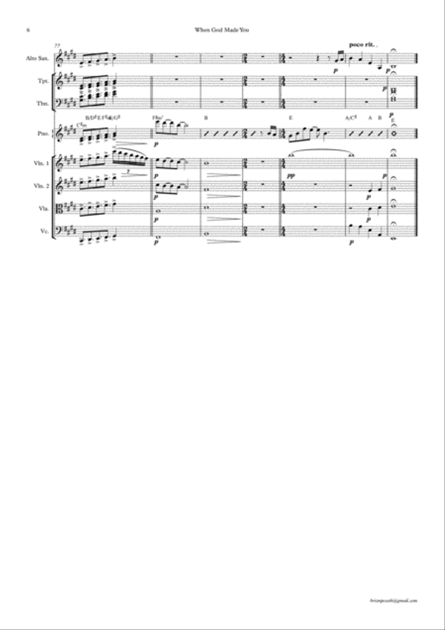 When God Made You When God Made You Small Ensemble scores gallery preview page 6
