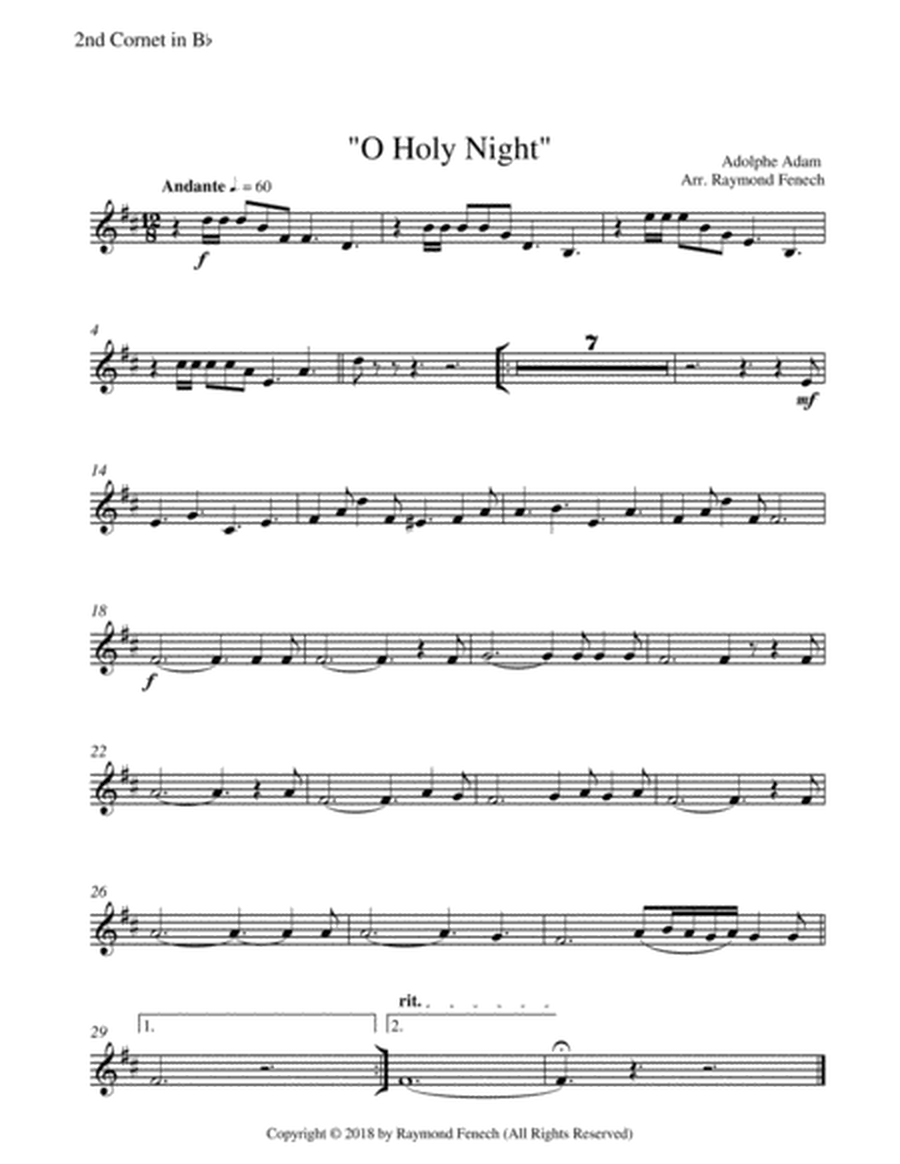 O Holy Night - For Brass Band - Intermediate Level image number null