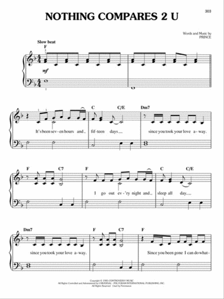 Selections from MTV's 100 Greatest Pop Songs Easy Piano scores gallery preview page 9