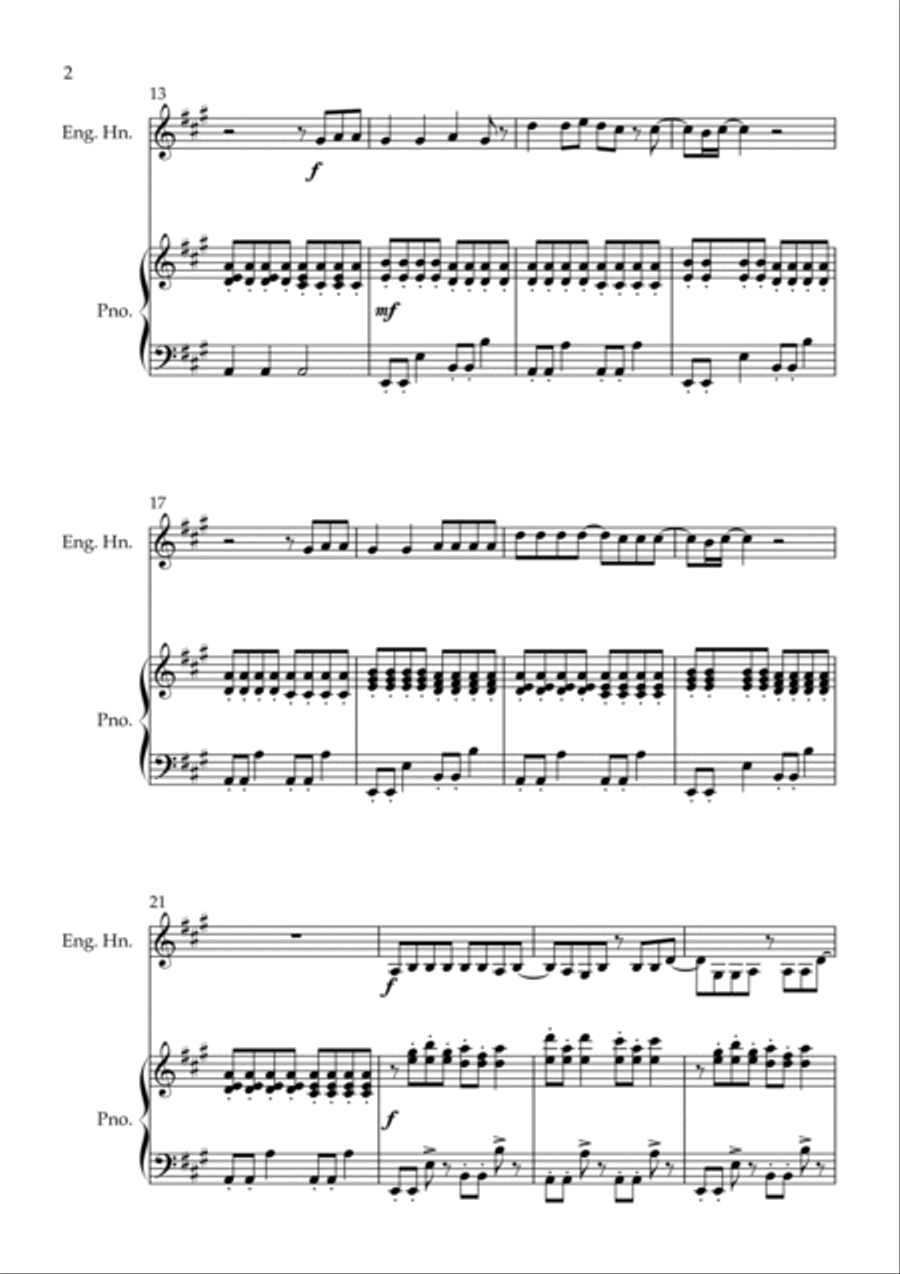 Bittersweet Symphony Bittersweet Symphony English Horn scores gallery preview page 2