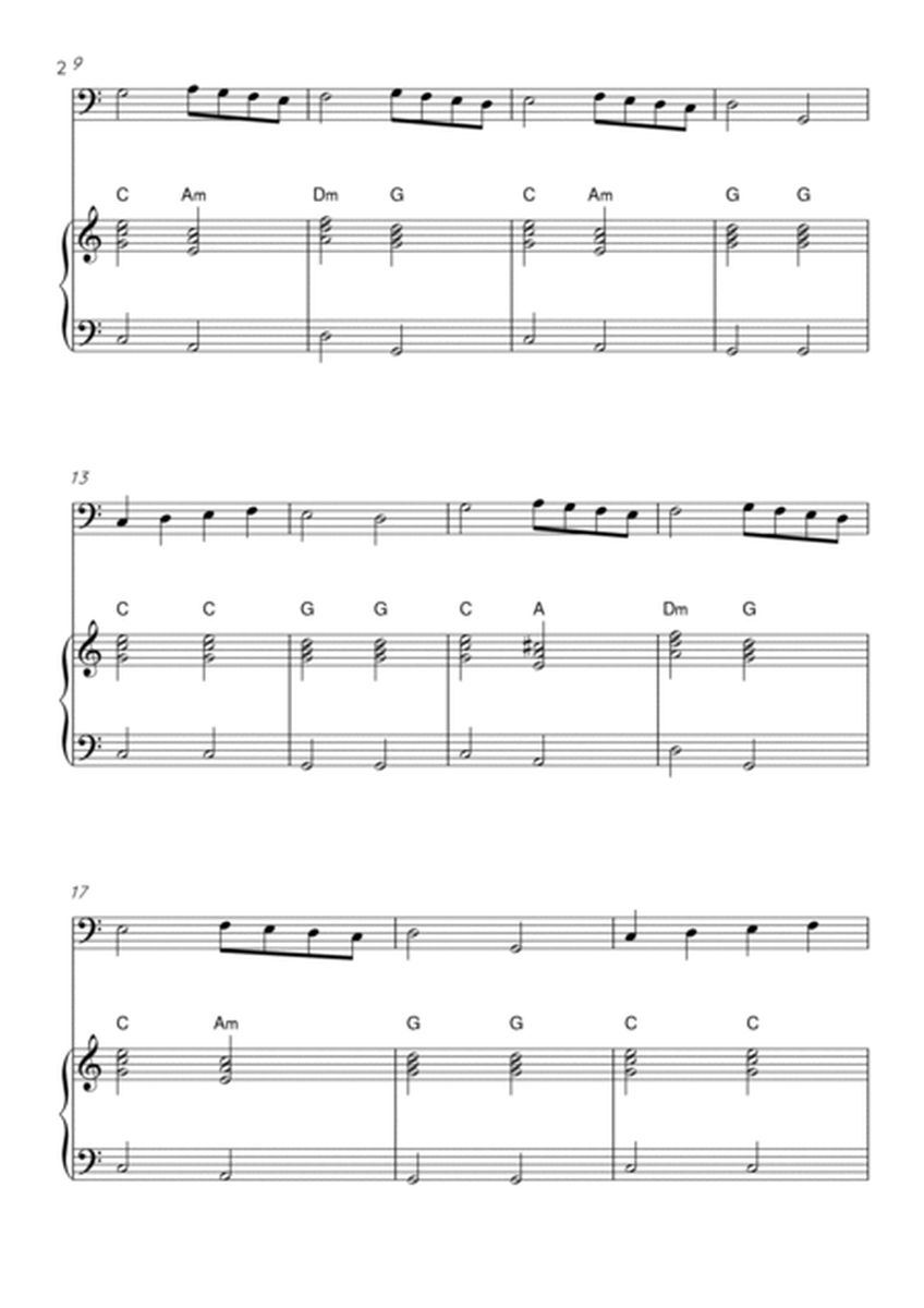 Angels We Have Heard On High BASS and PIANO Sheet Music image number null