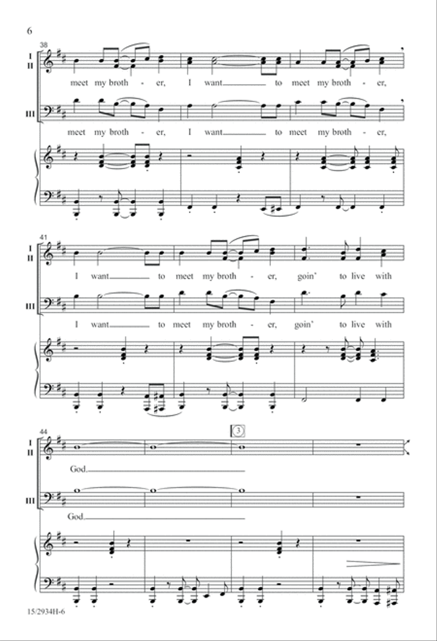 Soon I Will Be Done 3-Part scores gallery preview page 7