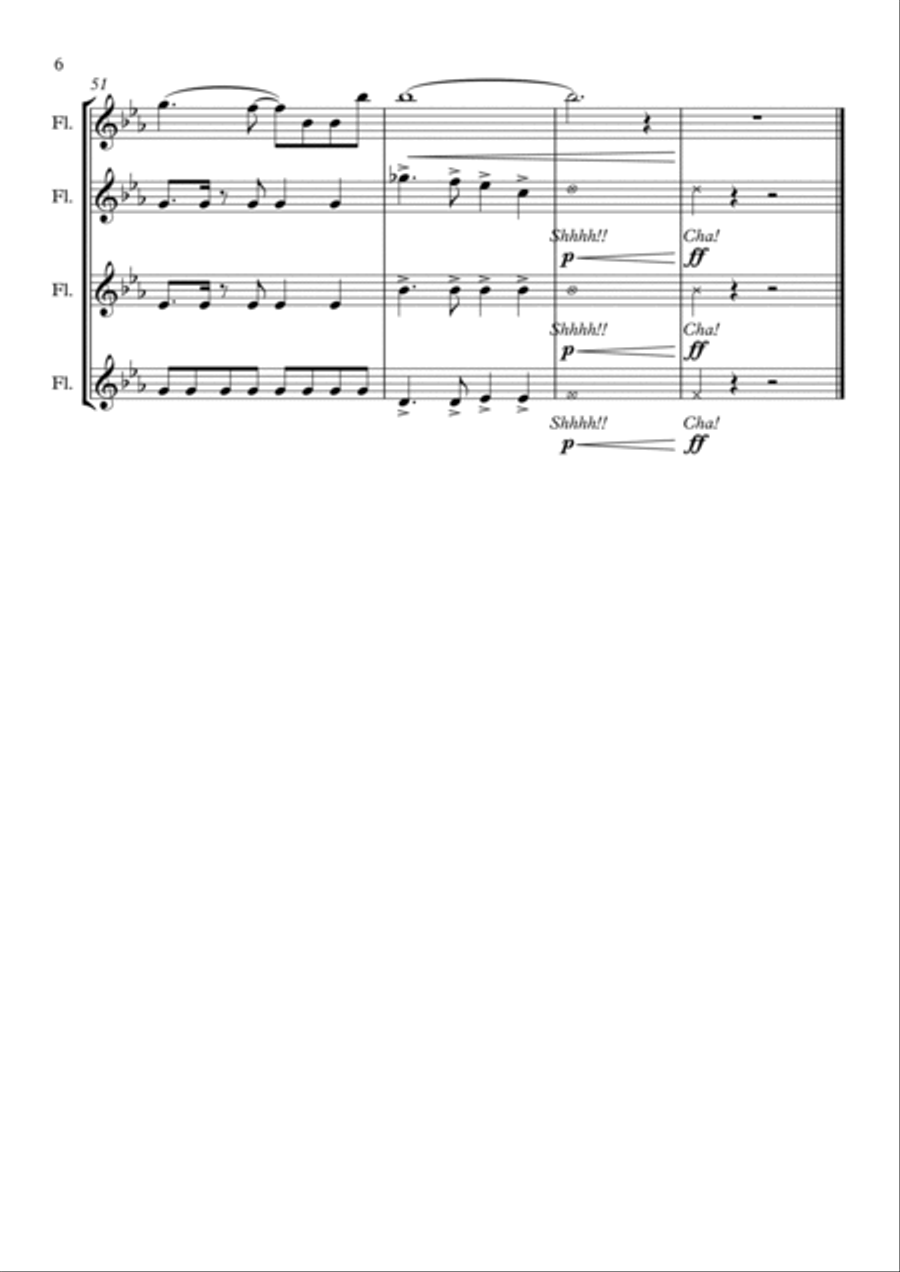 How Far I'll Go Woodwind Ensemble scores gallery preview page 6