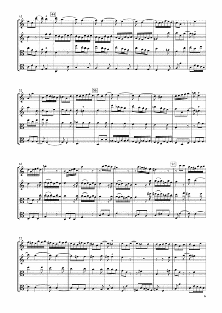 Sonata Op.34-6 for Two Violins & Two Violas image number null