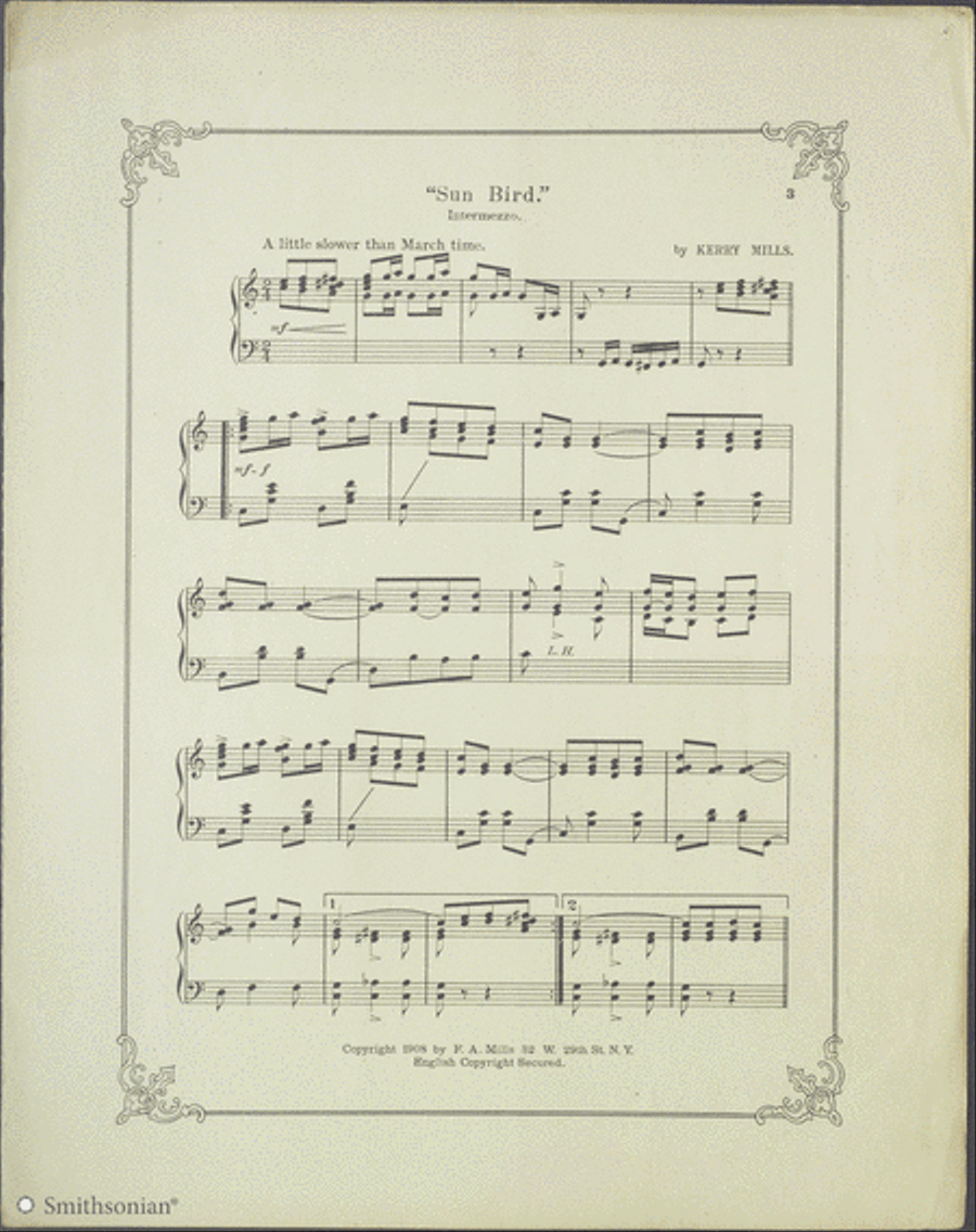 SunBird (An Indian Intermezzo) Piano Solo scores gallery preview page 3