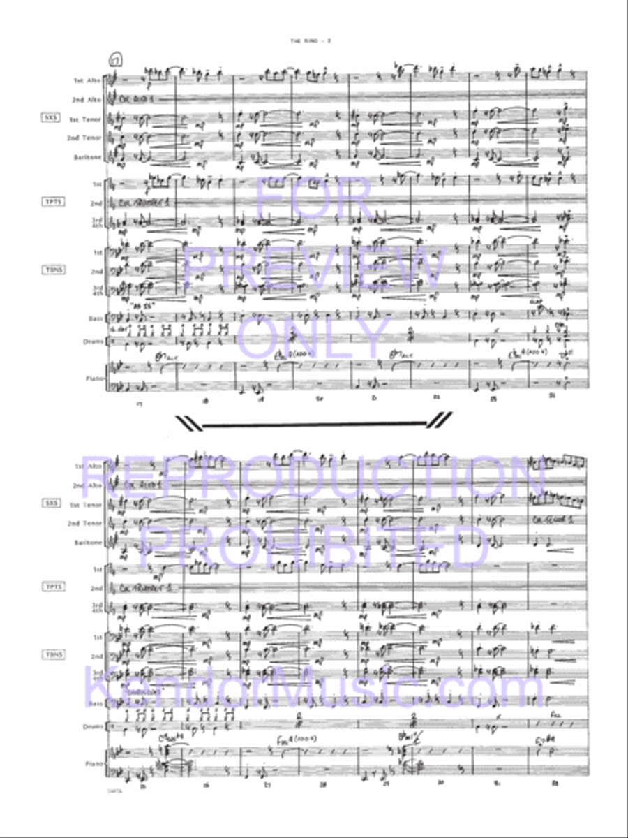 Ring, The Jazz Ensemble scores gallery preview page 3