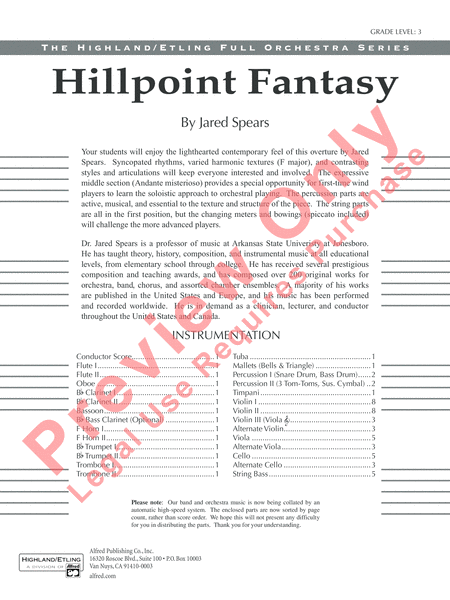Hill Point Fantasy (Overture for Orchestra)