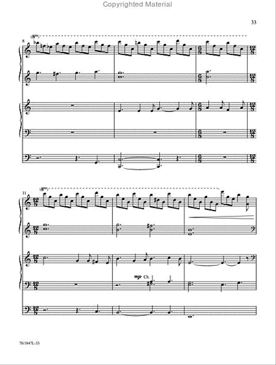 Glory to the Newborn King! Organ scores gallery preview page 7