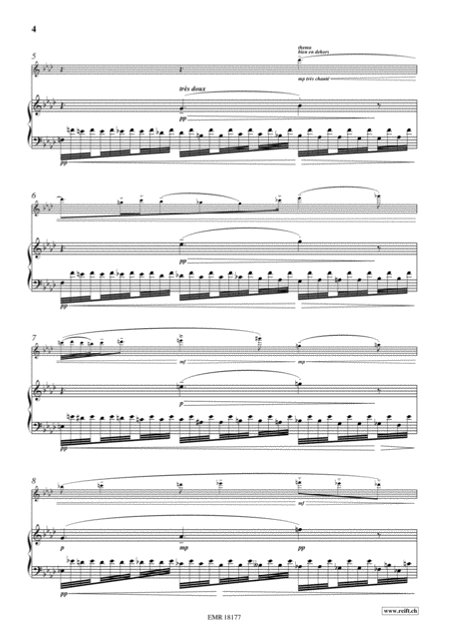 Aiqing Shenghuo Zhi Quan Flute Solo scores gallery preview page 4