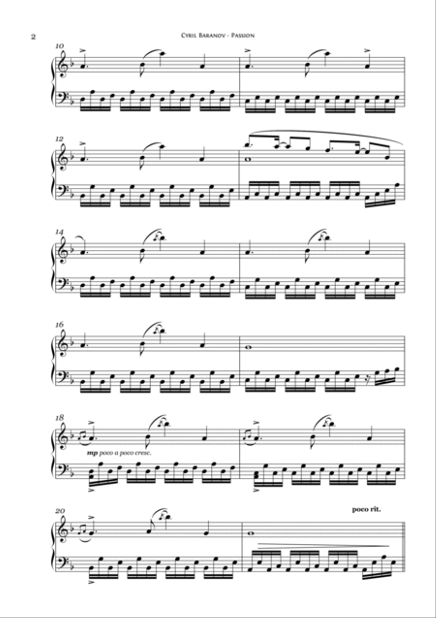 Passion Piano Solo scores gallery preview page 2