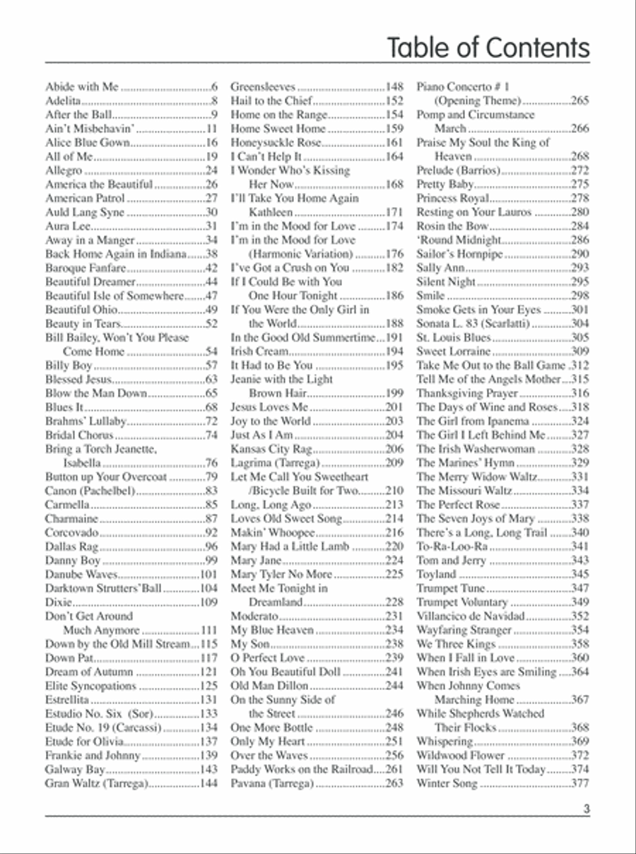 Fingerstyle Guitar Gig Book Acoustic Guitar scores gallery preview page 4