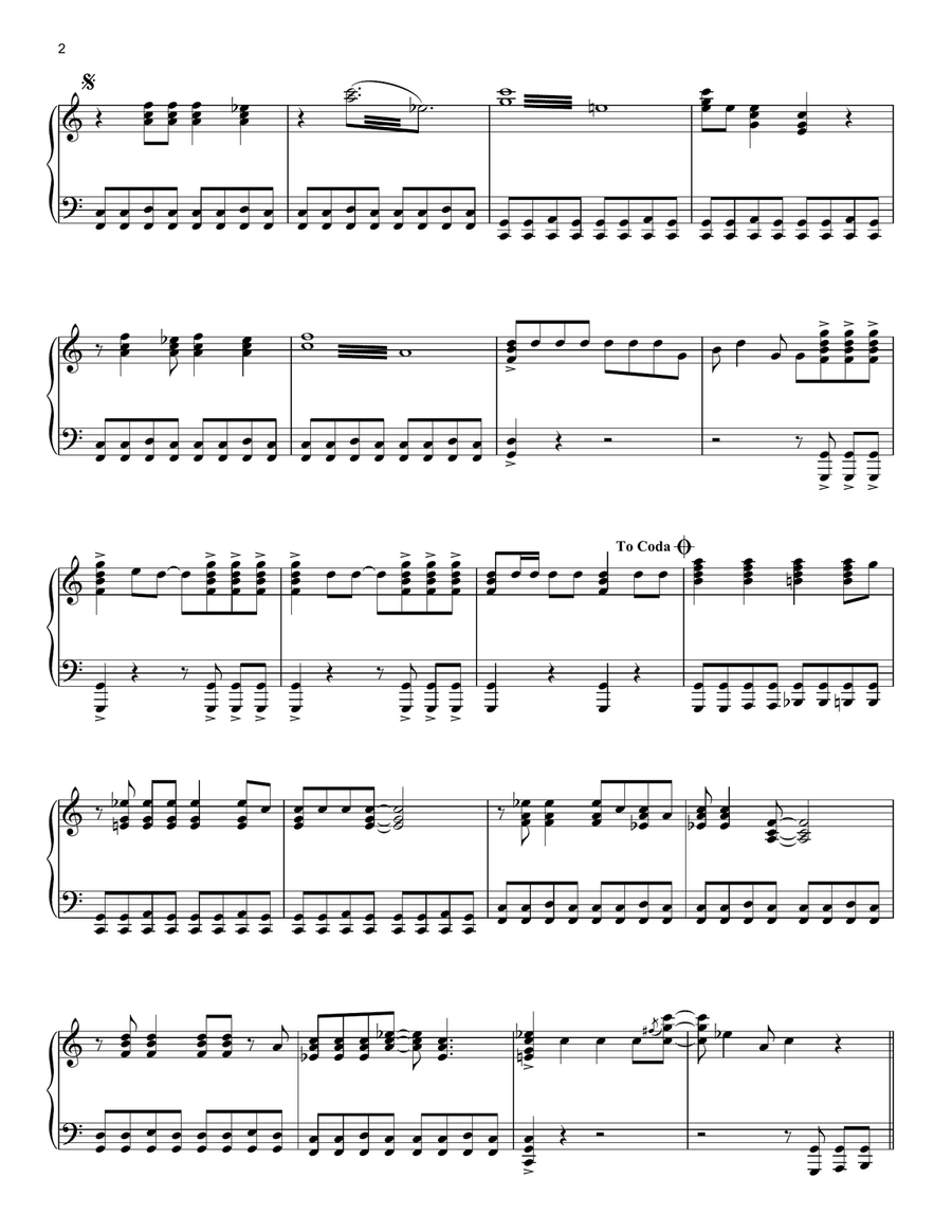 Great Balls Of Fire Piano Solo scores gallery preview page 2