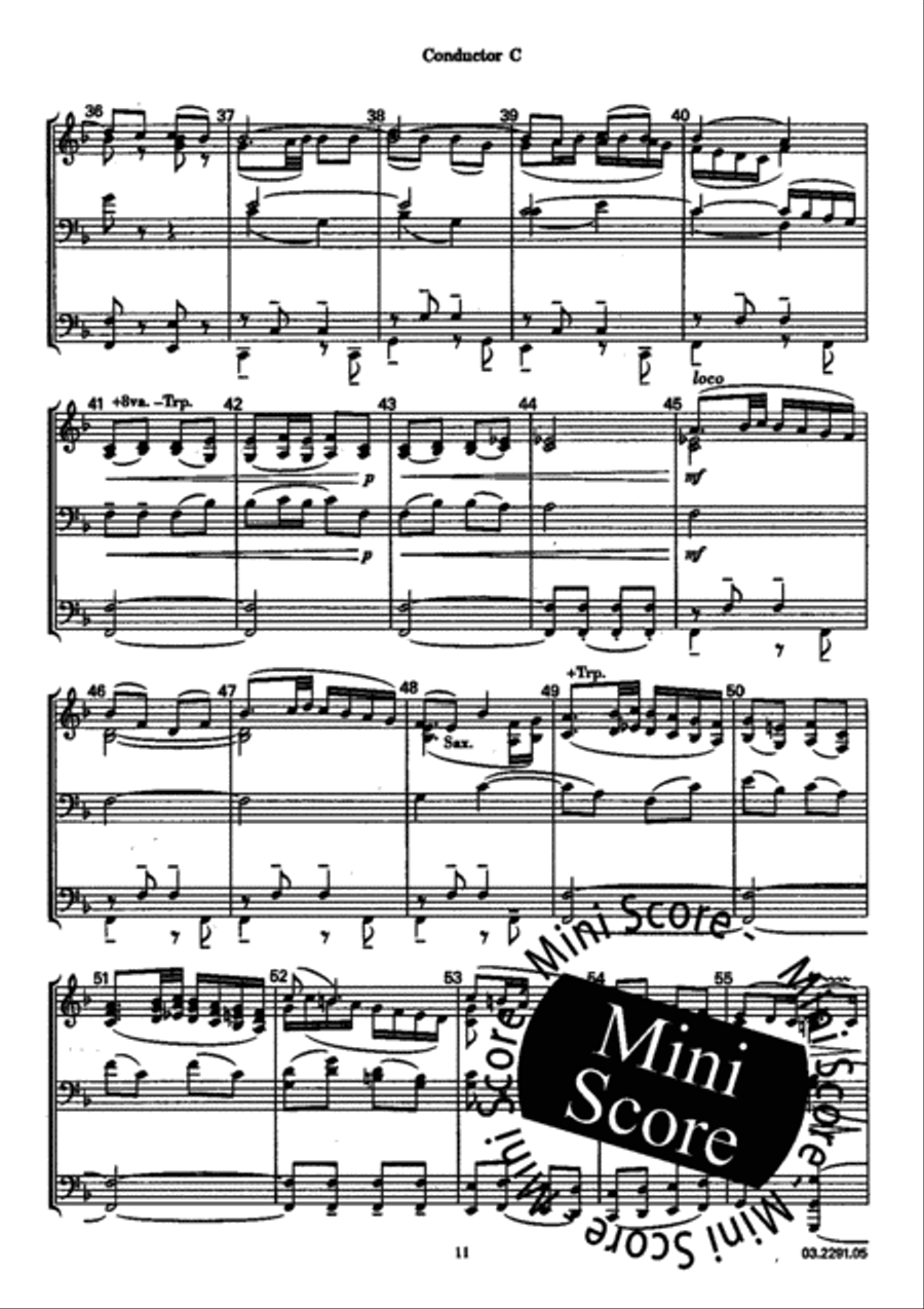 Berceuse Berceuse Concert Band scores gallery preview page 15