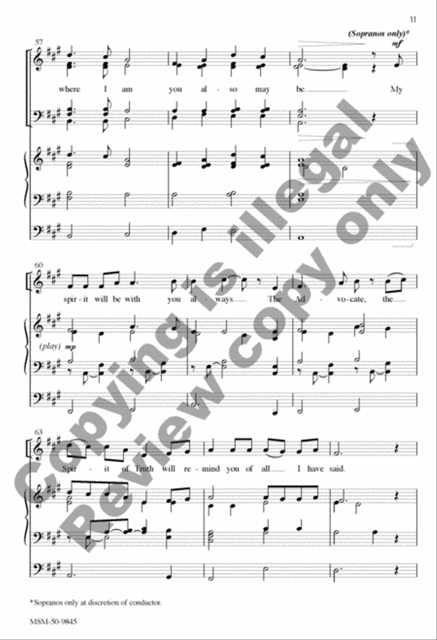 In My Father's House 4-Part scores gallery preview page 16
