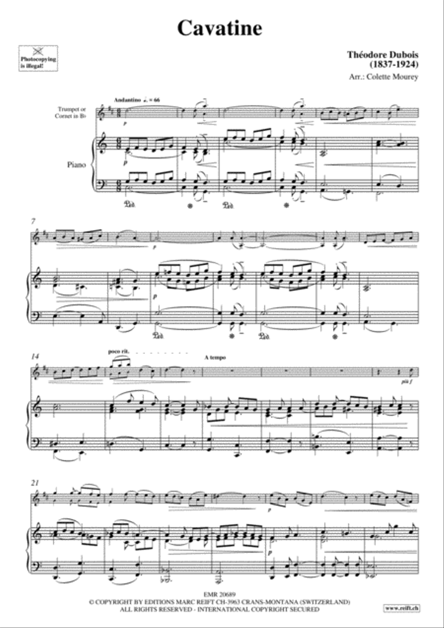 Cavatine Cornet scores gallery preview page 3