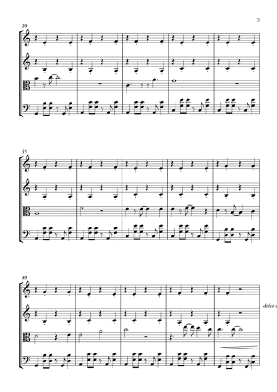 Over The Rainbow String Quartet scores gallery preview page 4