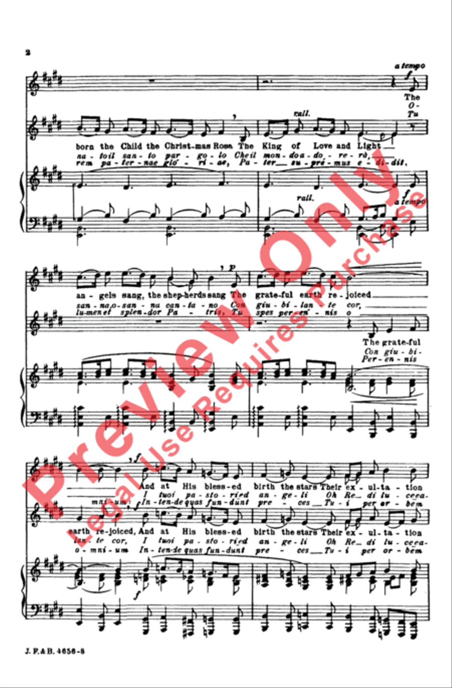 Gesu Bambino (The Infant Jesus) 2-Part scores gallery preview page 3