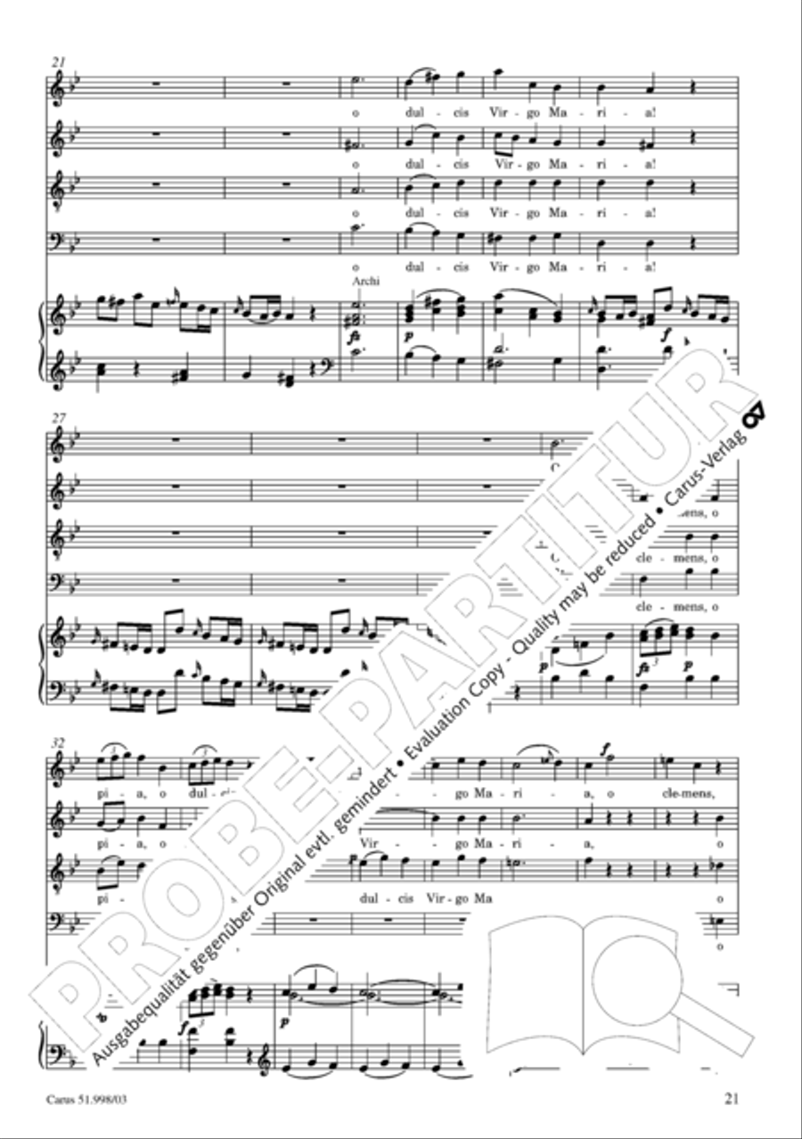 Salve Regina in g Salve Regina in g 4-Part scores gallery preview page 22