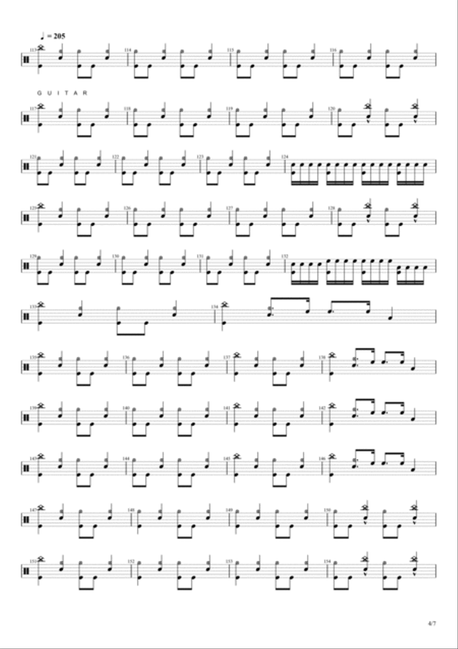 Seek & Destroy Drum Set scores gallery preview page 4