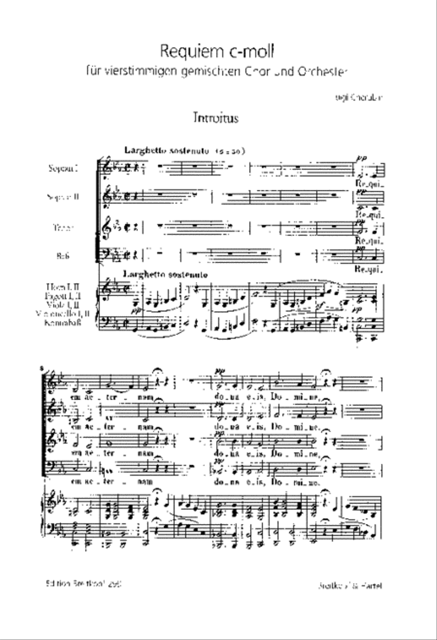 Requiem in C minor 4-Part scores gallery preview page 2
