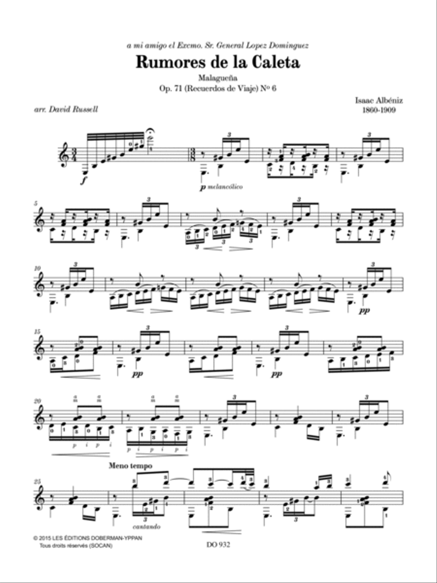 The Music of Albéniz, vol. 2 Classical Guitar scores gallery preview page 4