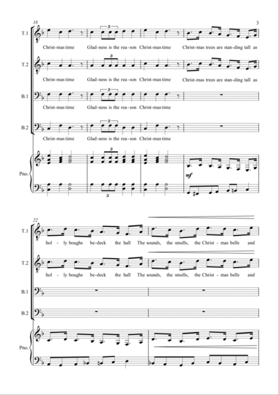The Nutcracker Song TTBB scores gallery preview page 3