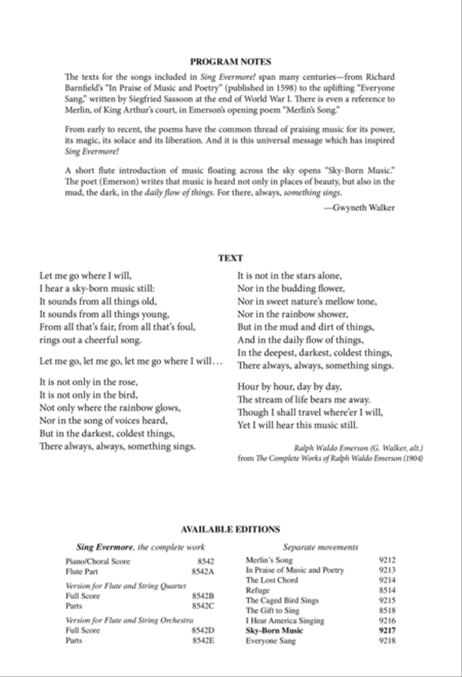 Sky-Born Music 4-Part scores gallery preview page 2