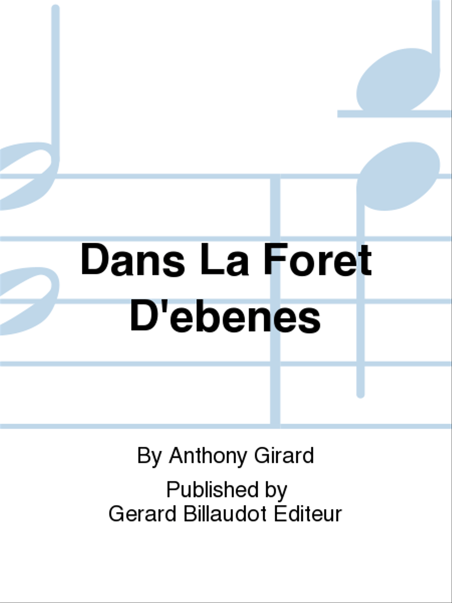 Dans La Foret D'Ebenes B-Flat Clarinet scores gallery preview page 1