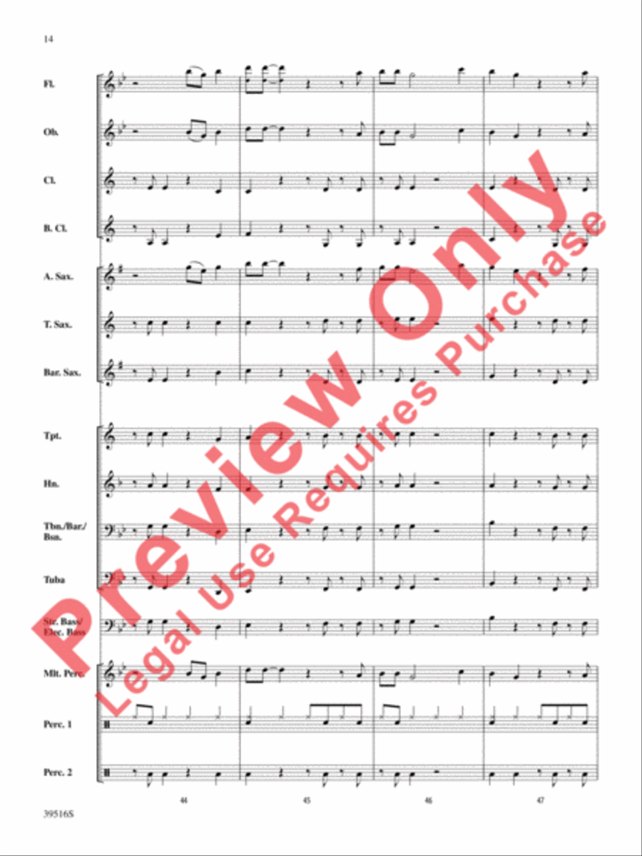 Like Money Like Money Concert Band scores gallery preview page 15