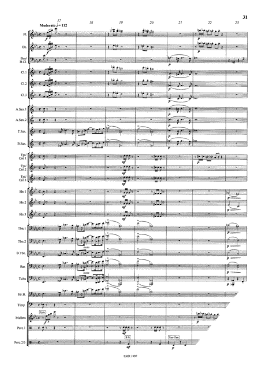 The Mysteries Of Egypt Concert Band scores gallery preview page 18