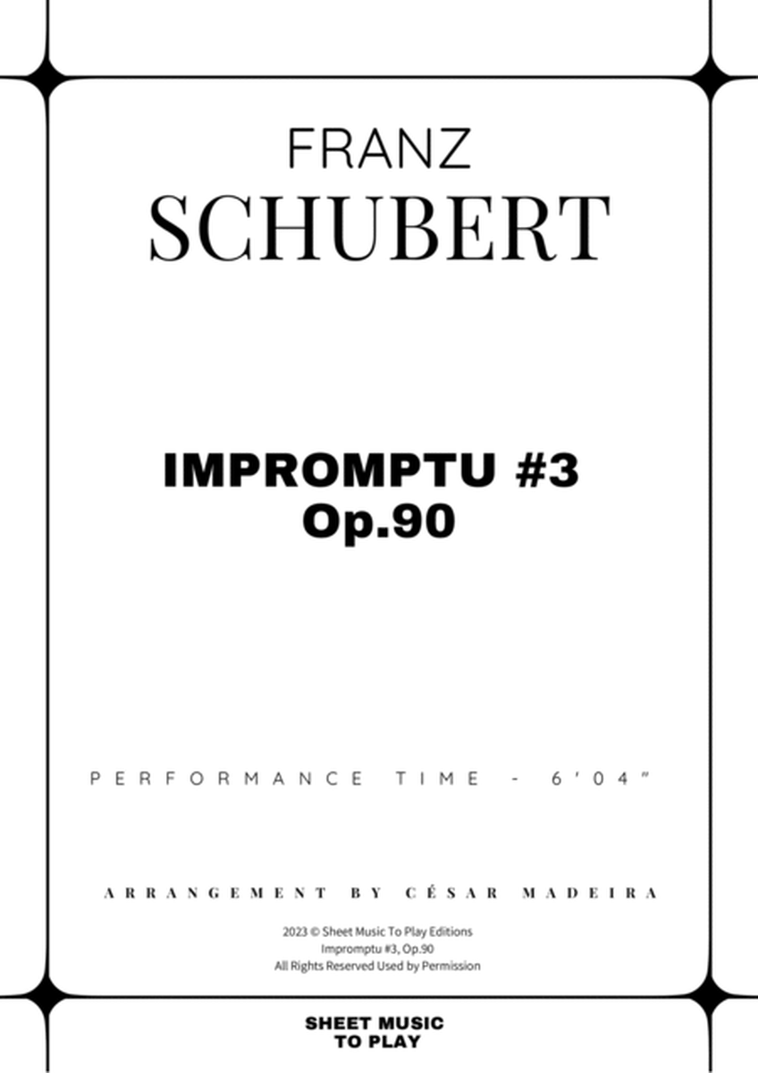 Impromptu No.3, Op.90 - Piano Solo (Original Version) image number null