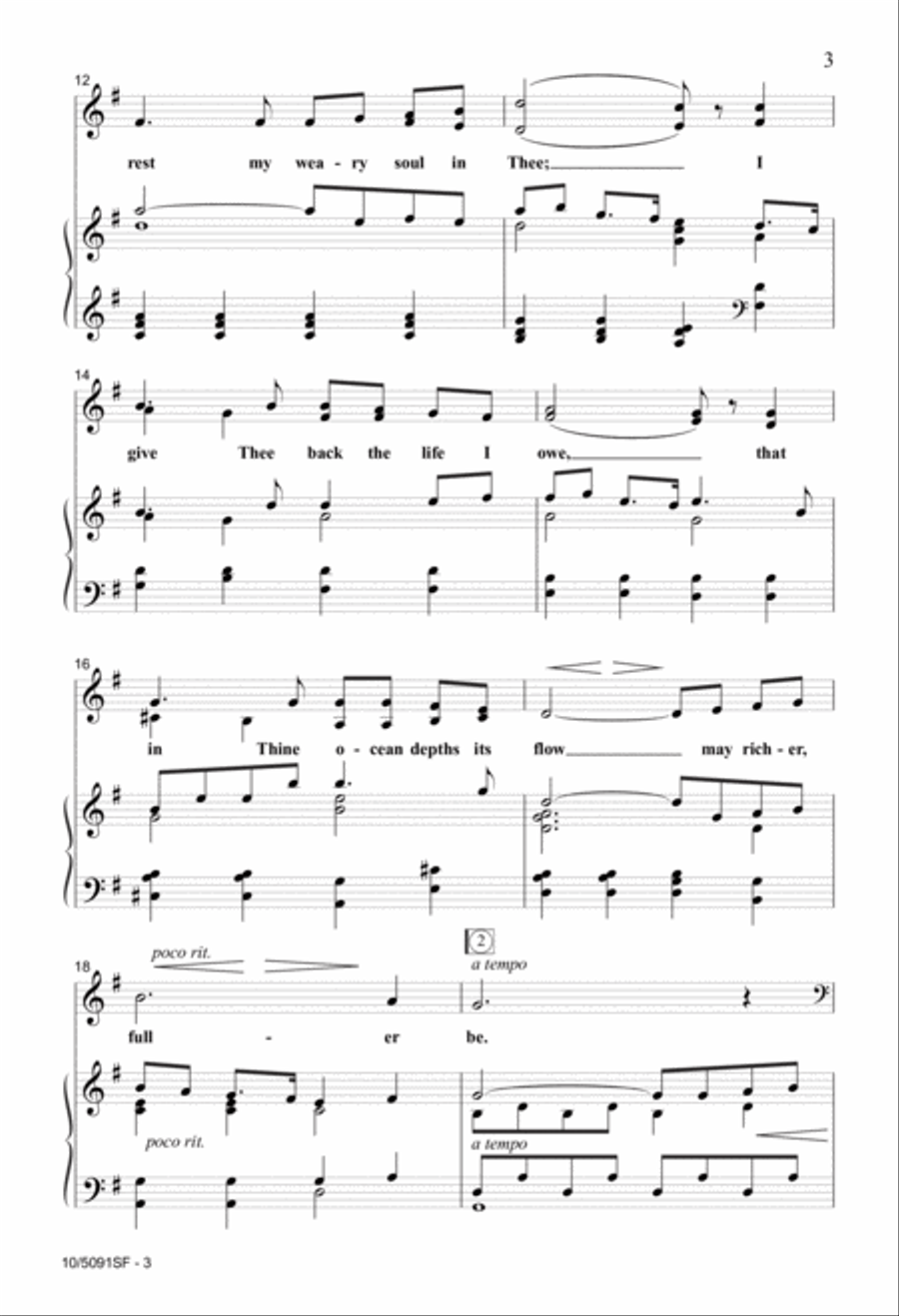 O Love That Will Not Let Me Go 3-Part scores gallery preview page 3
