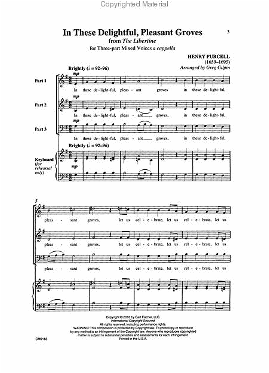 In These Delightful, Pleasant Groves 3-Part scores gallery preview page 2