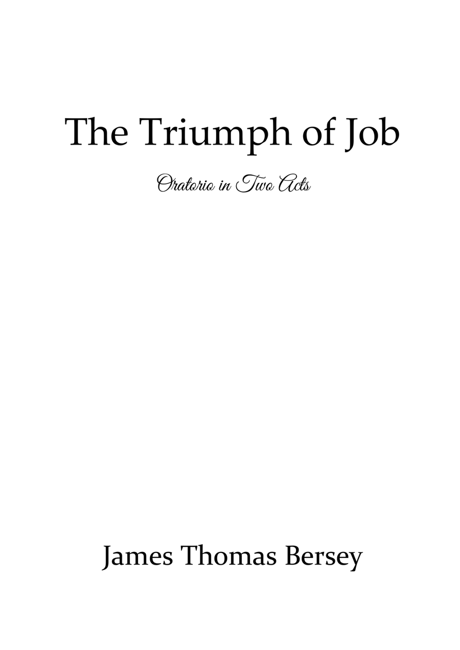 The Triumph of Job (Oratorio) Piano, Vocal scores gallery preview page 3