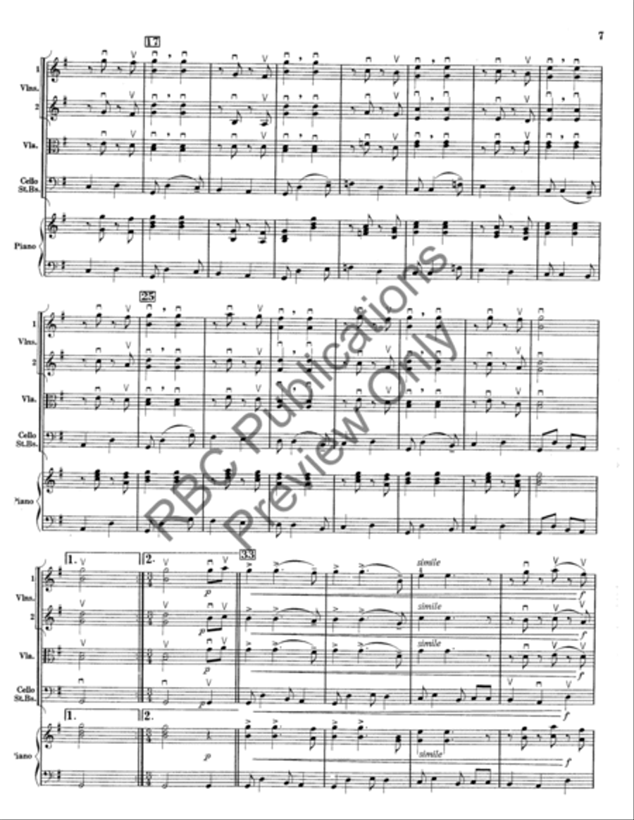 Antique Dance Suite (Score) String Orchestra scores gallery preview page 8