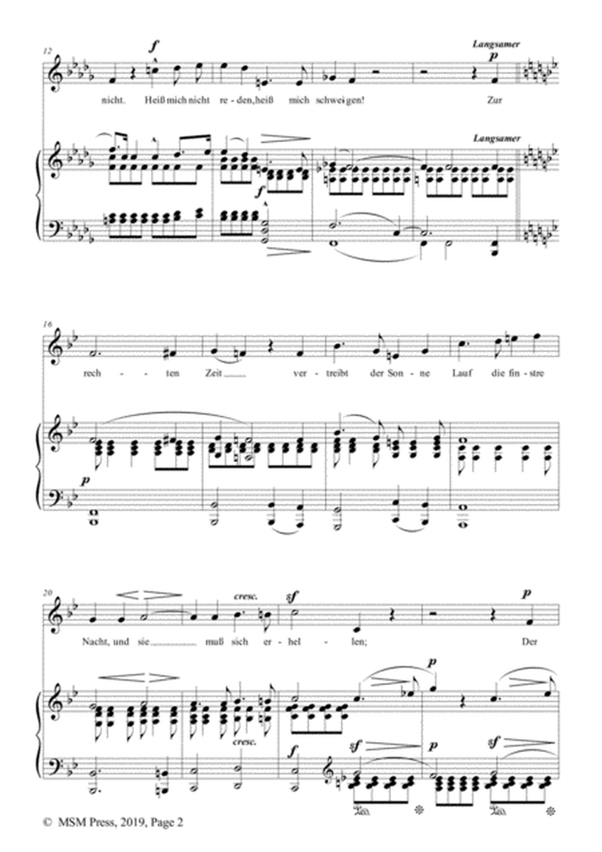 Schumann-Heiß mich nicht reden,heiß mich schweigen,Op.98a No.5,in b flat minor,for Vioce&Pno