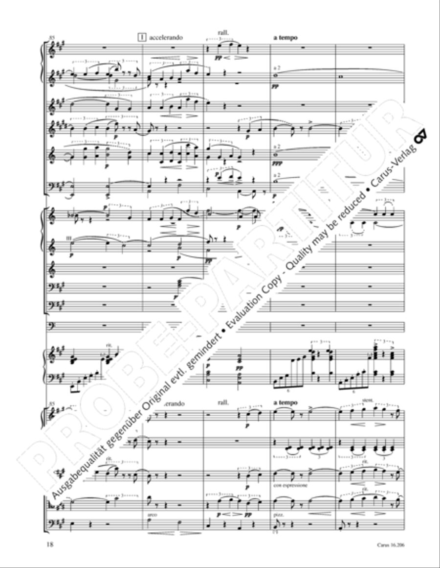 Preludio sinfonico Orchestra scores gallery preview page 19