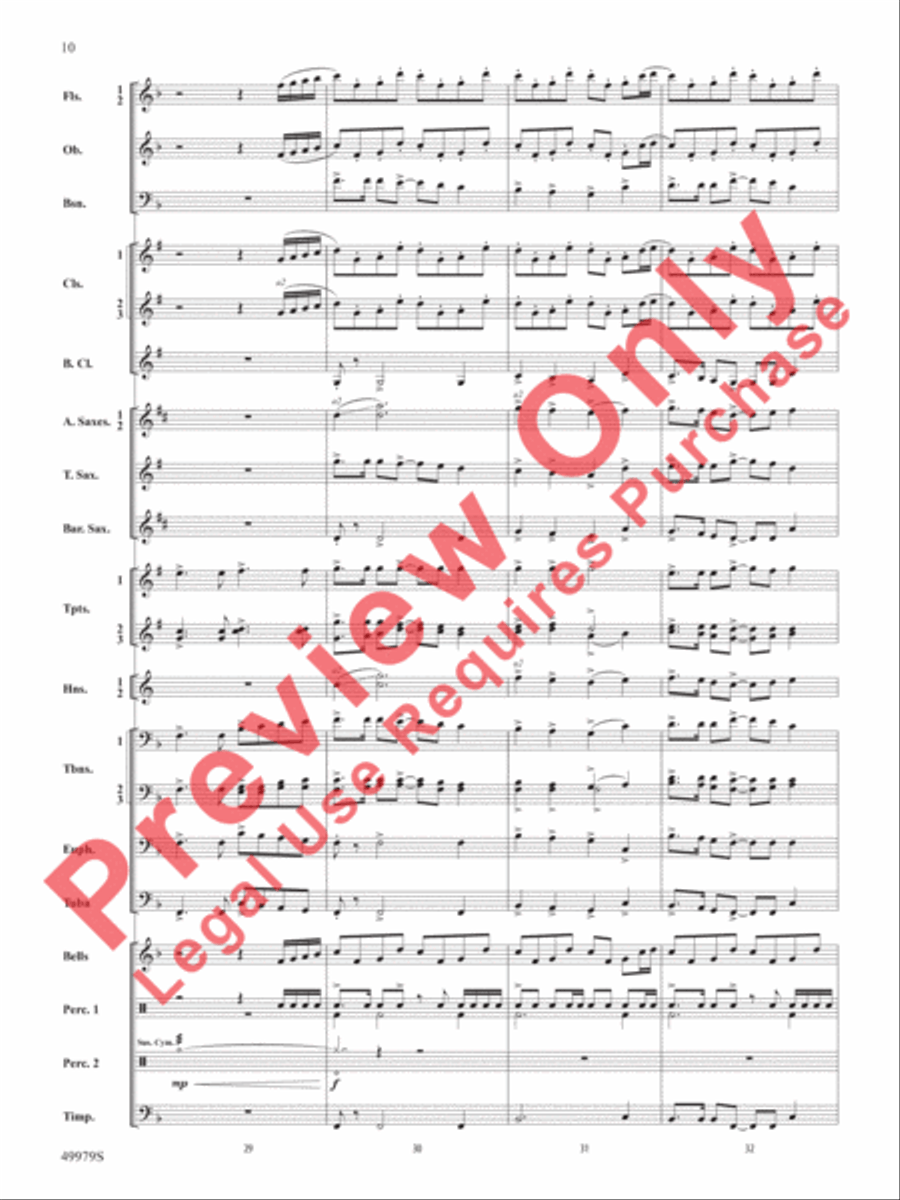 Christmas Is Here! Concert Band scores gallery preview page 11