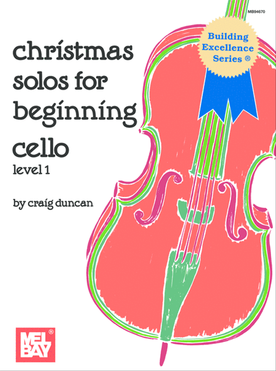 Christmas Solos for Beginning Cello Cello scores gallery preview page 1