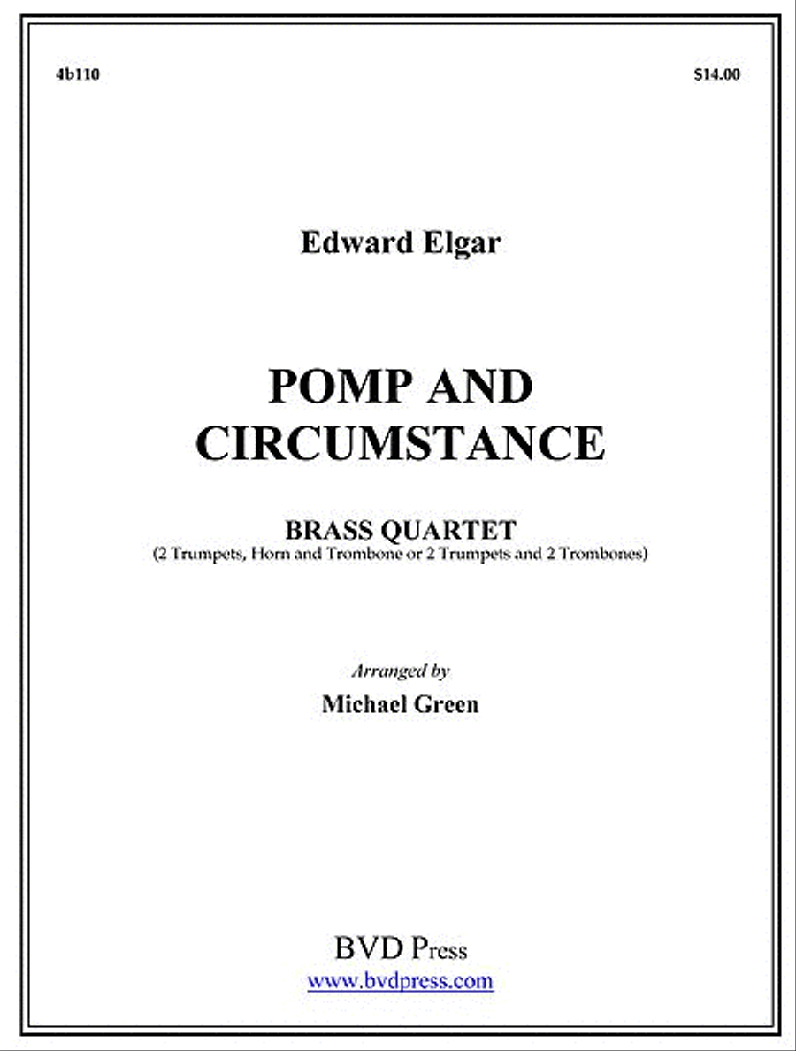 Pomp and Circumstance Pomp and Circumstance Brass Quartet scores gallery preview page 1