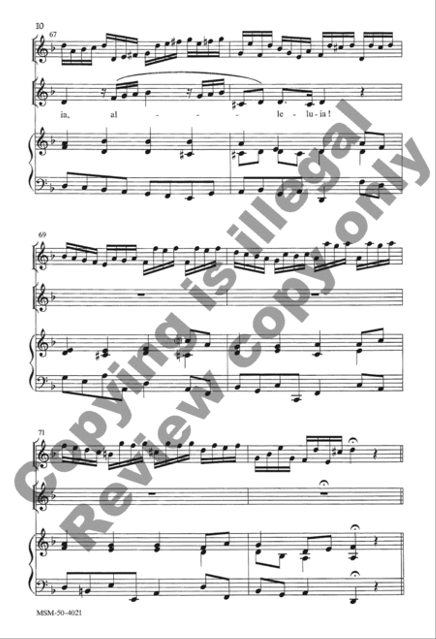 Christ Jesus Lay in Death's Strong Bands 4-Part scores gallery preview page 20