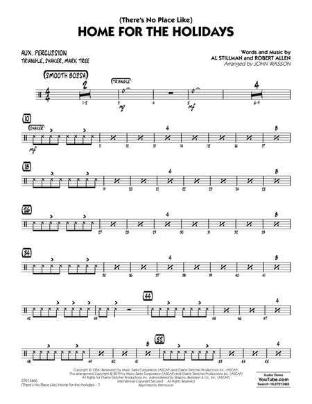 (There's No Place Like) Home for the Holidays (arr. John Wasson) - Aux Percussion