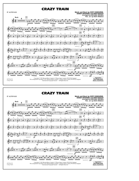 Crazy Train - Eb Alto Sax