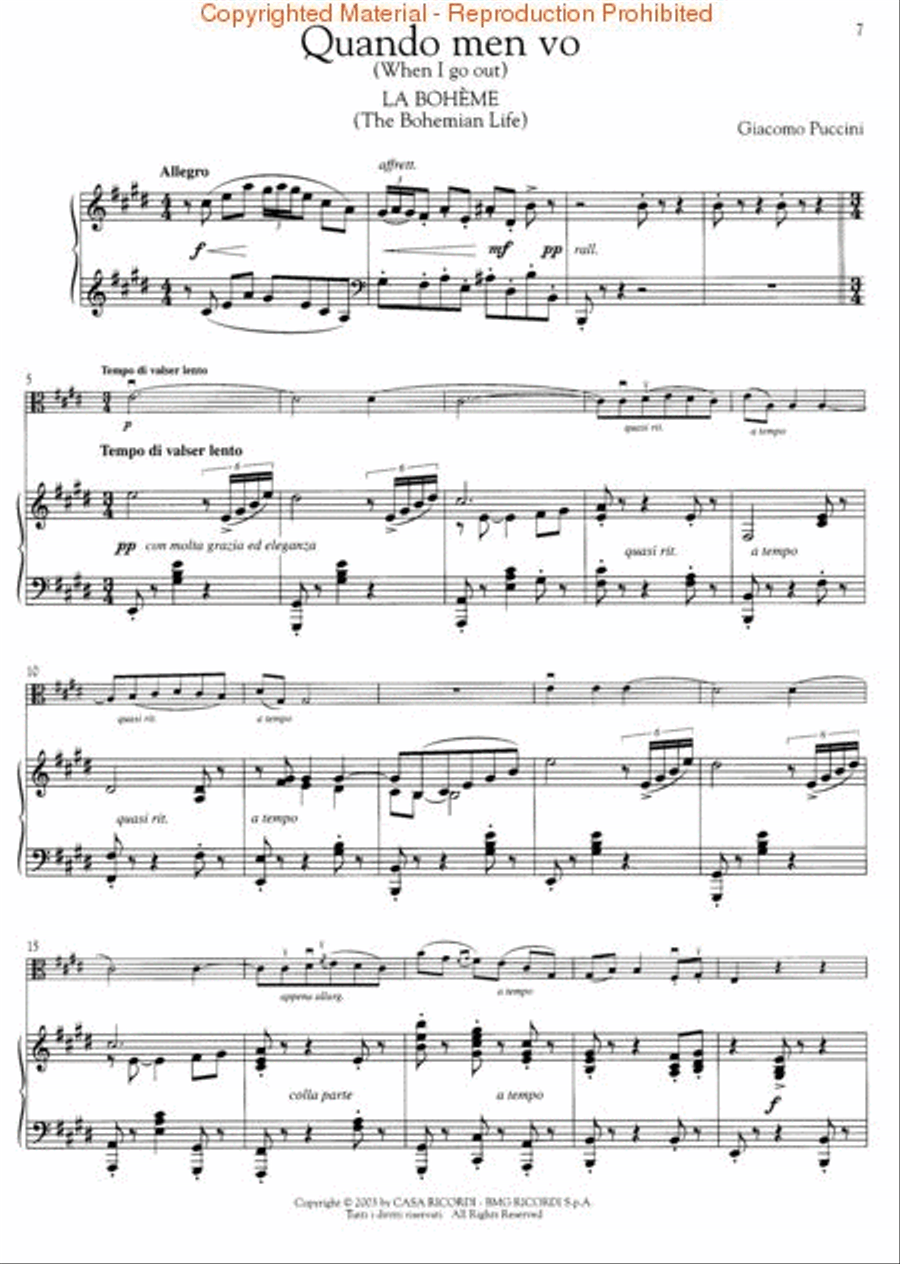 Play Puccini Piano Accompaniment scores gallery preview page 4