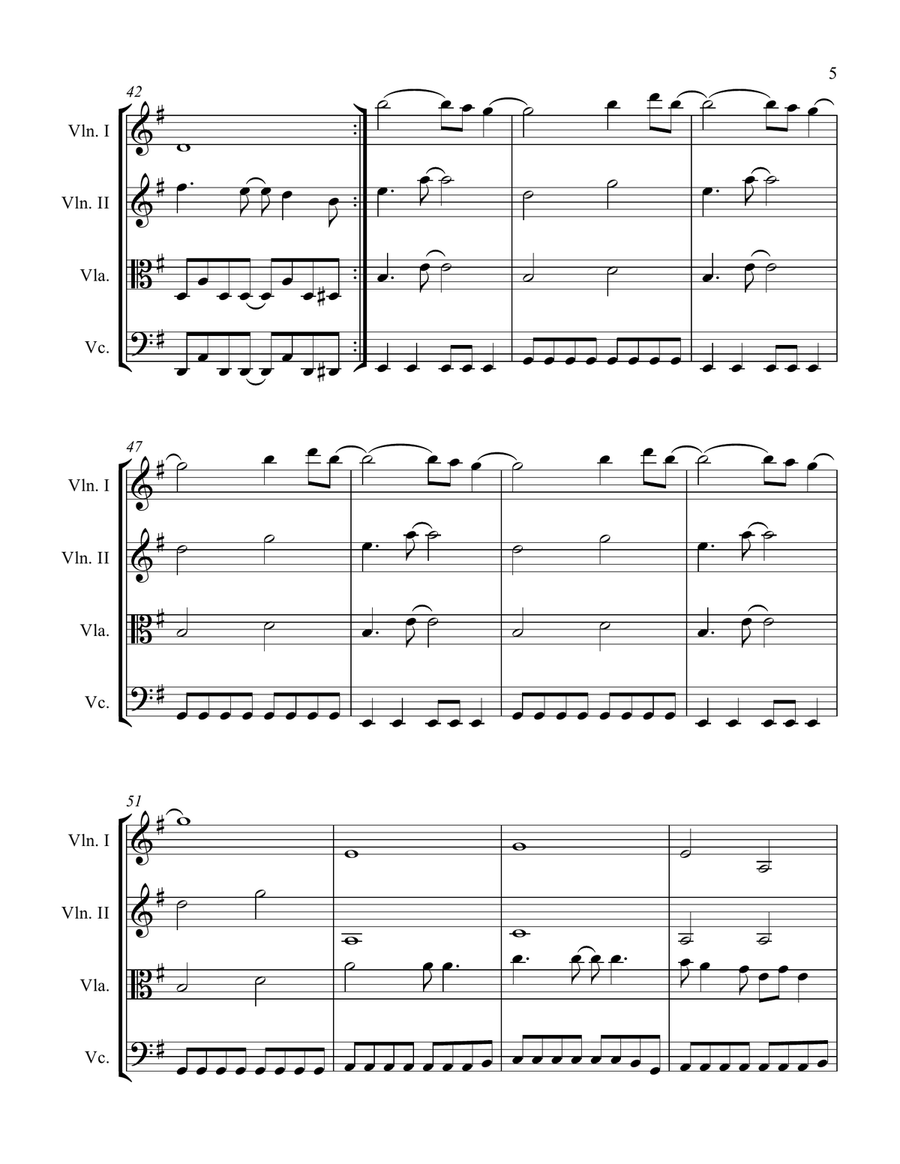 Come As You Are String Quartet scores gallery preview page 5