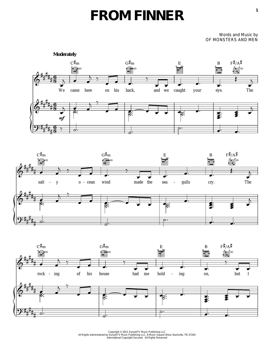 From Finner From Finner Acoustic Guitar scores gallery preview page 1